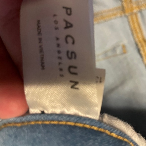 Pacsun Light Wash Straight Leg Stacked Skinny Size 32X32 - Picture 7 of 8